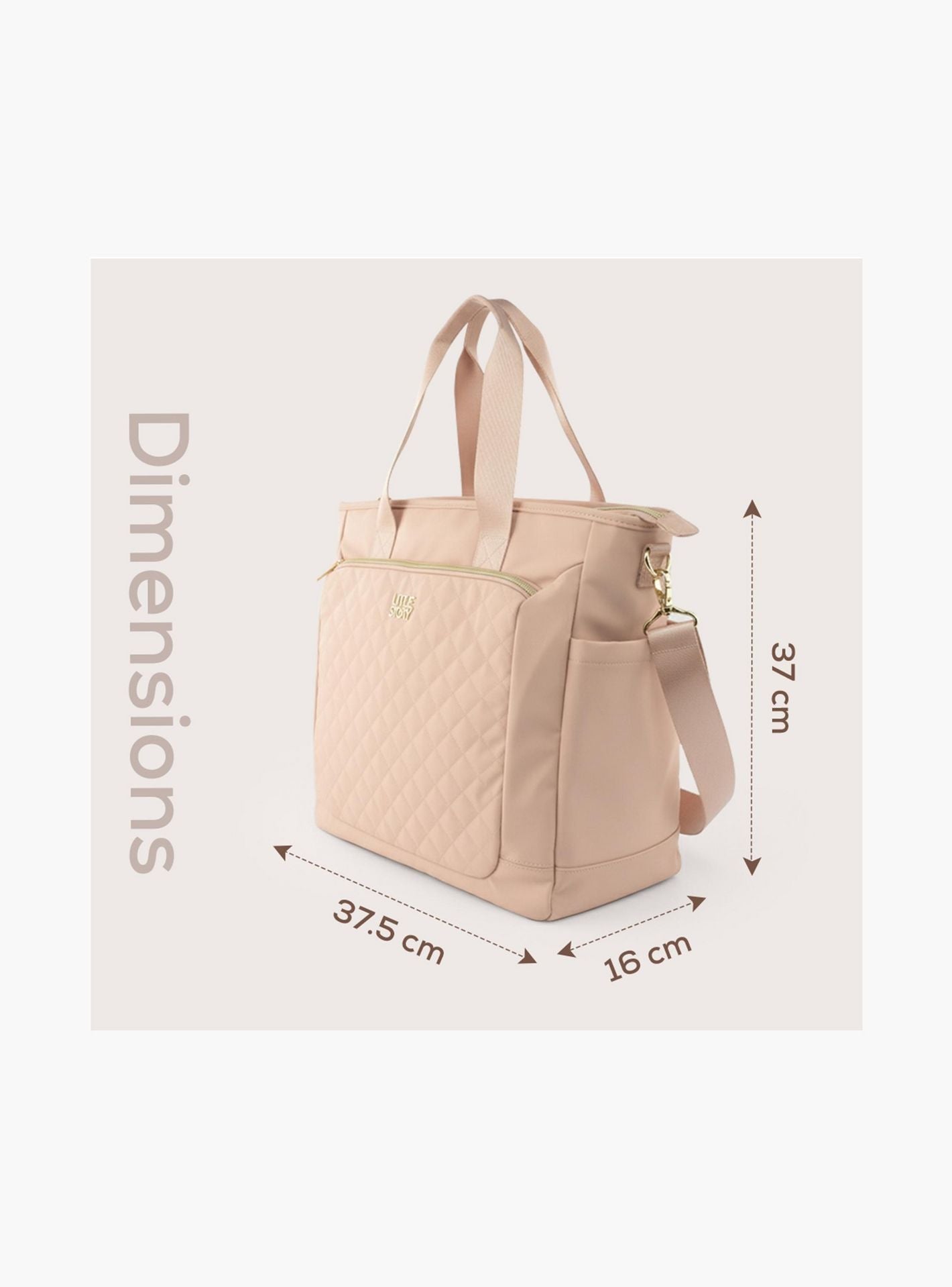 Little Story Diaper Shoulder Bag - Pink-baby-gear-diaperbags-image-7