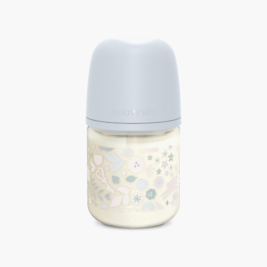 Suavinex Glass Slow Flow Feeding Bottle with Teat - 120 ml - Feeding