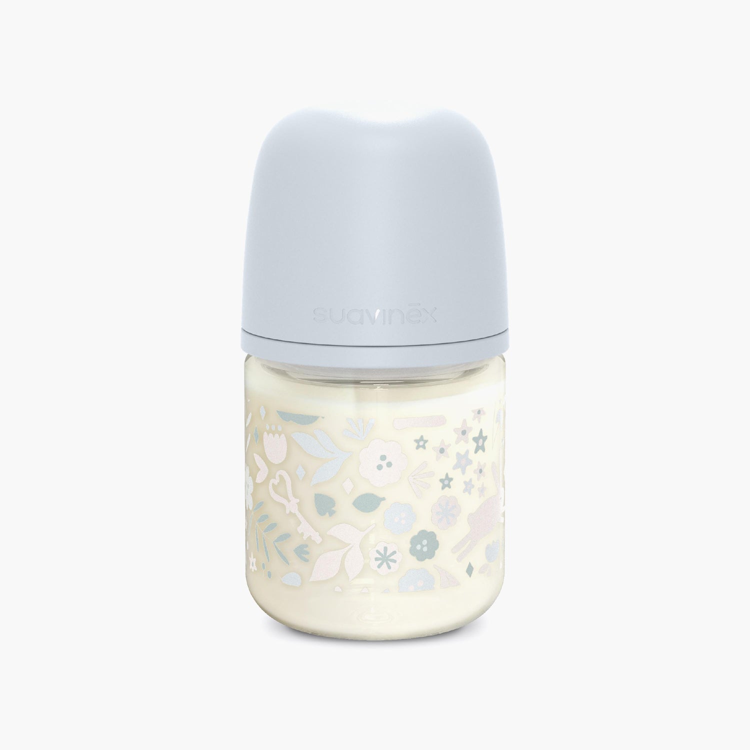 Suavinex Glass Slow Flow Feeding Bottle with Teat - 120 ml - Feeding