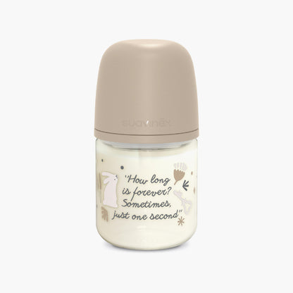 Suavinex Glass Slow Flow Feeding Bottle with Teat - 120 ml - Feeding