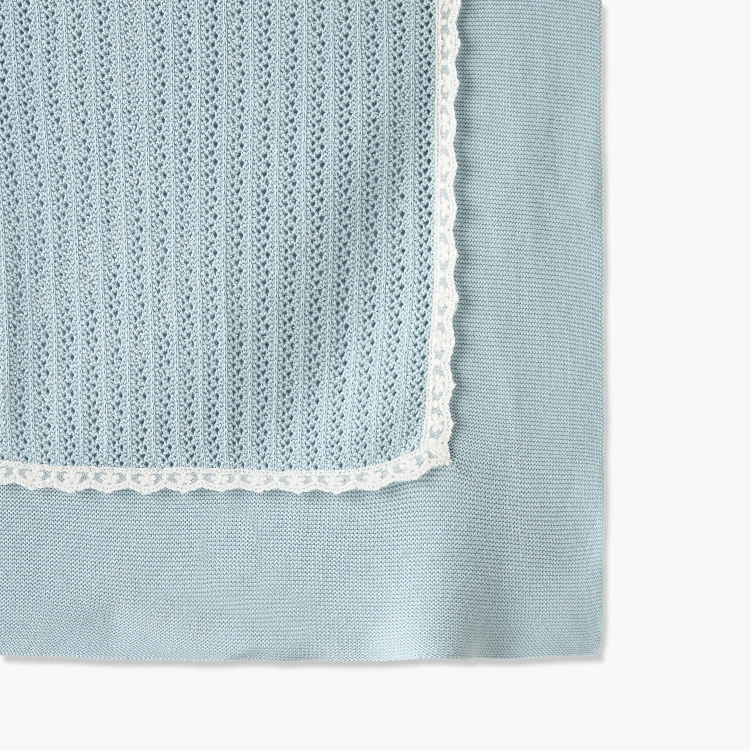 Giggles Cotton Lace Trim Blanket - 100x80 cm