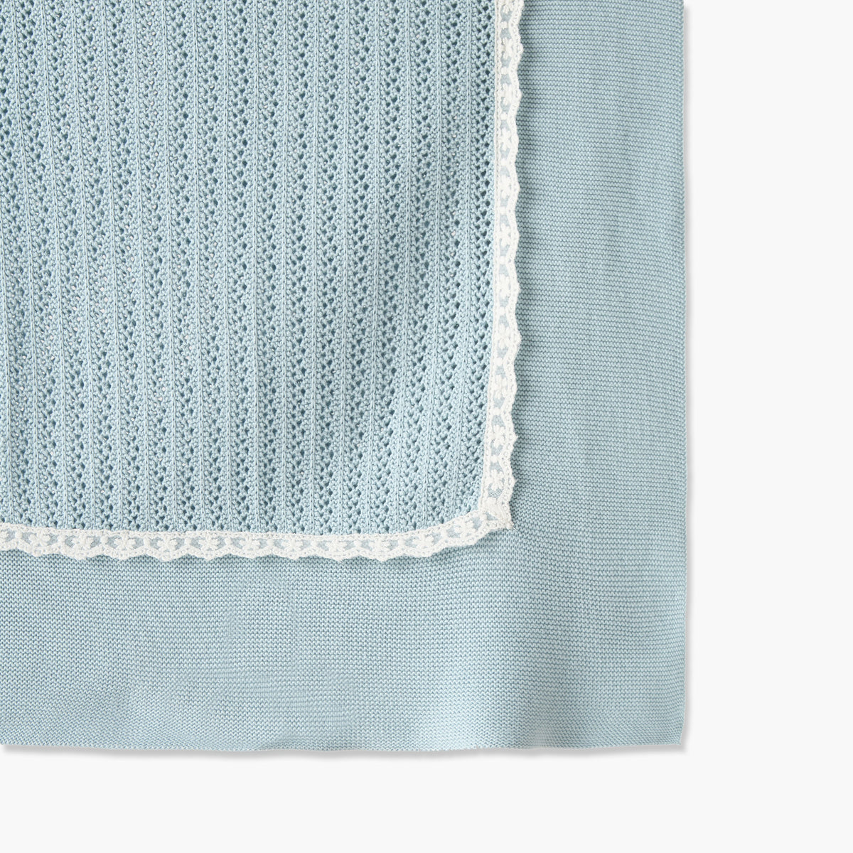 Giggles Cotton Lace Trim Blanket - 100x80 cm