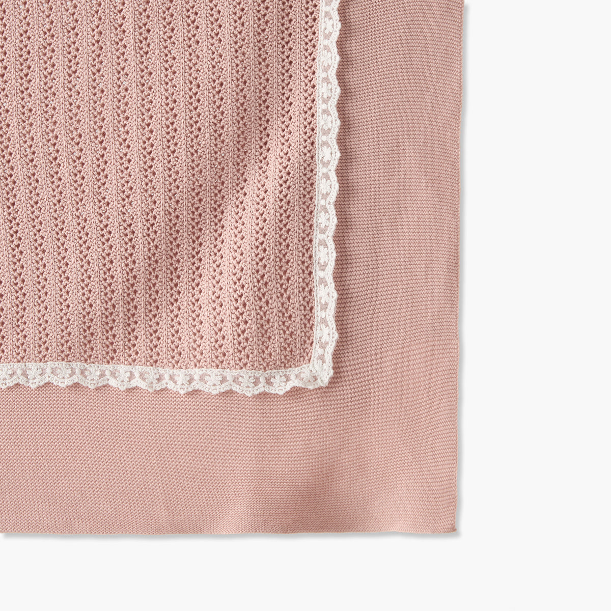 Giggles Cotton Lace Trim Blanket - 100x80 cm