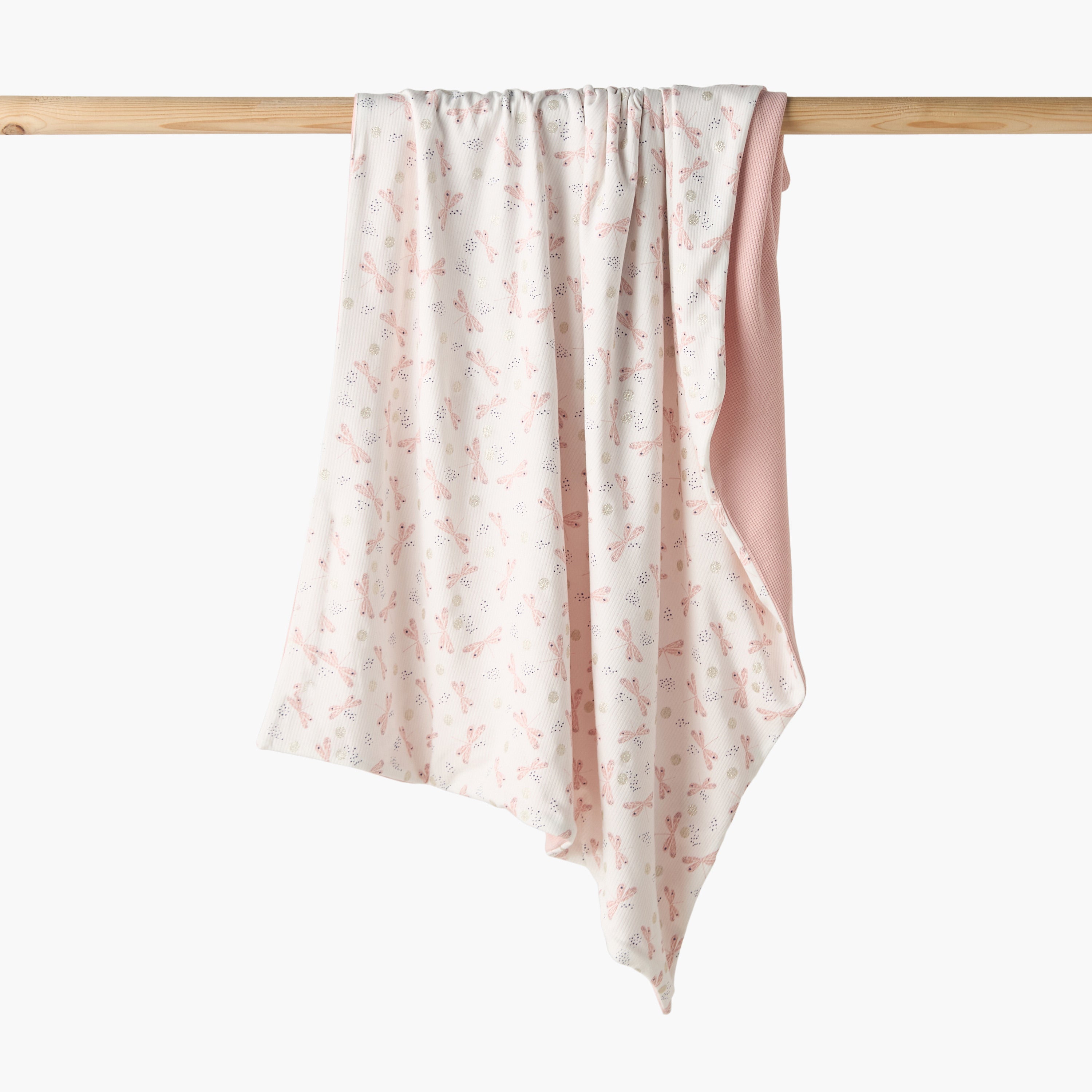 Juniors Cotton Printed Receiving Blanket - Pink