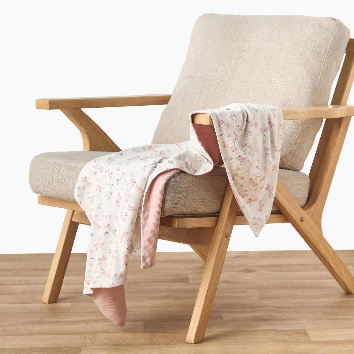 Juniors Cotton Printed Receiving Blanket