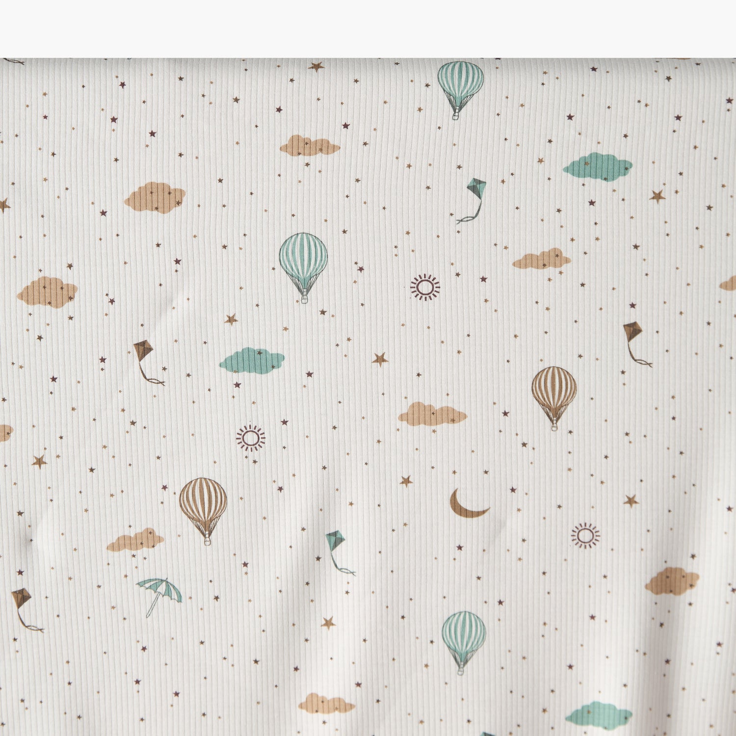 Juniors Cotton Hot Air Balloon Print Receiving Blanket