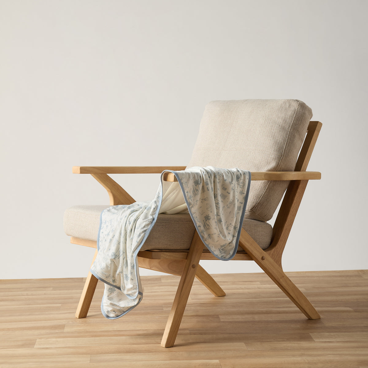Giggles Velour Safari Print Raschel Blanket