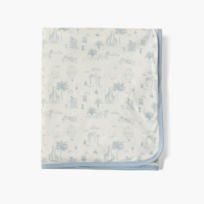 Giggles Velour Safari Print Raschel Blanket
