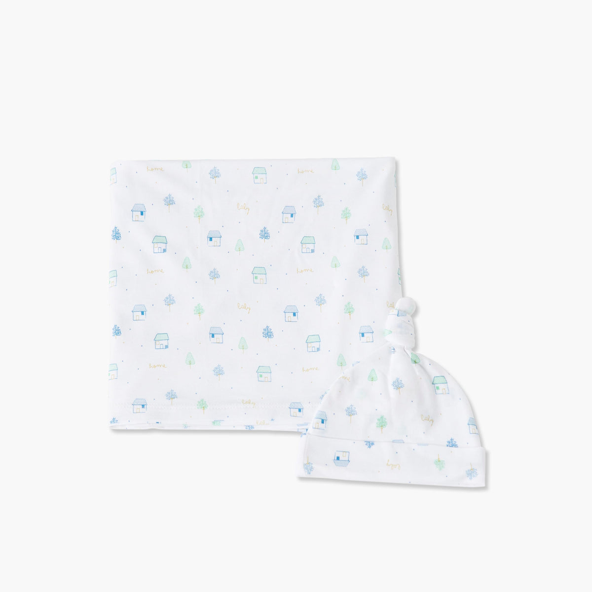 Juniors Printed Blanket with Matching Cap