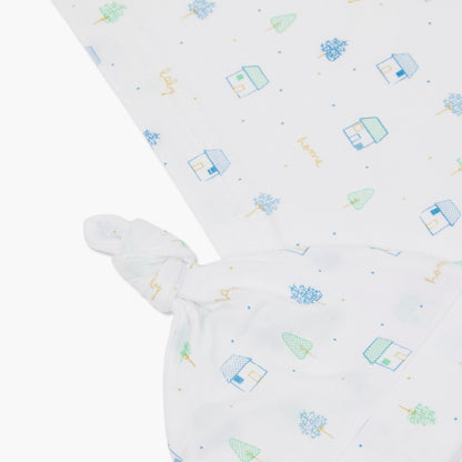 Juniors Printed Blanket with Matching Cap