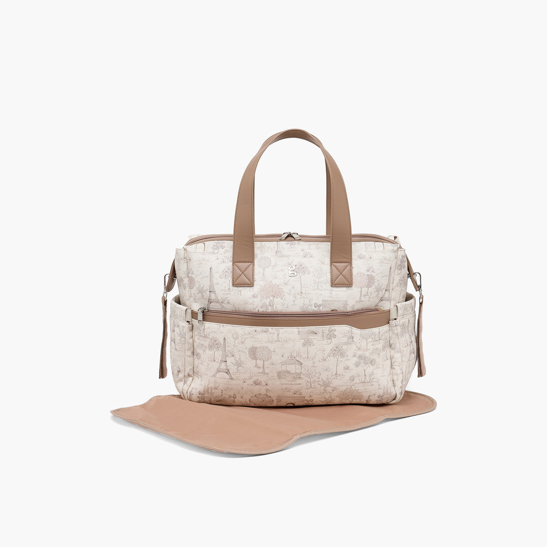 Giggles Diaper Bag with Paris Print