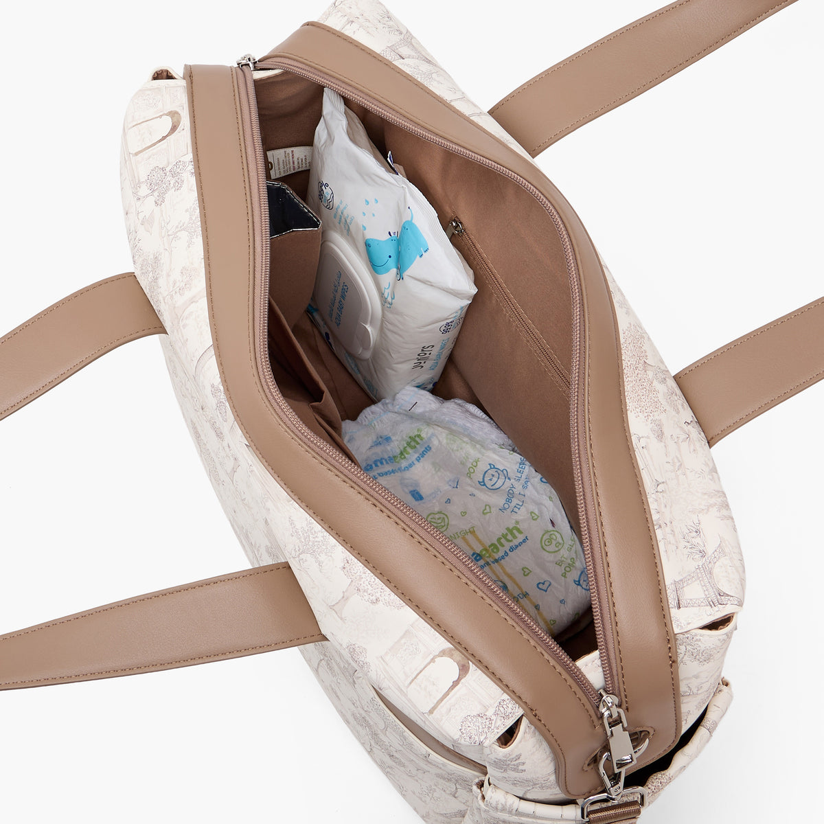Giggles Diaper Bag with Paris Print