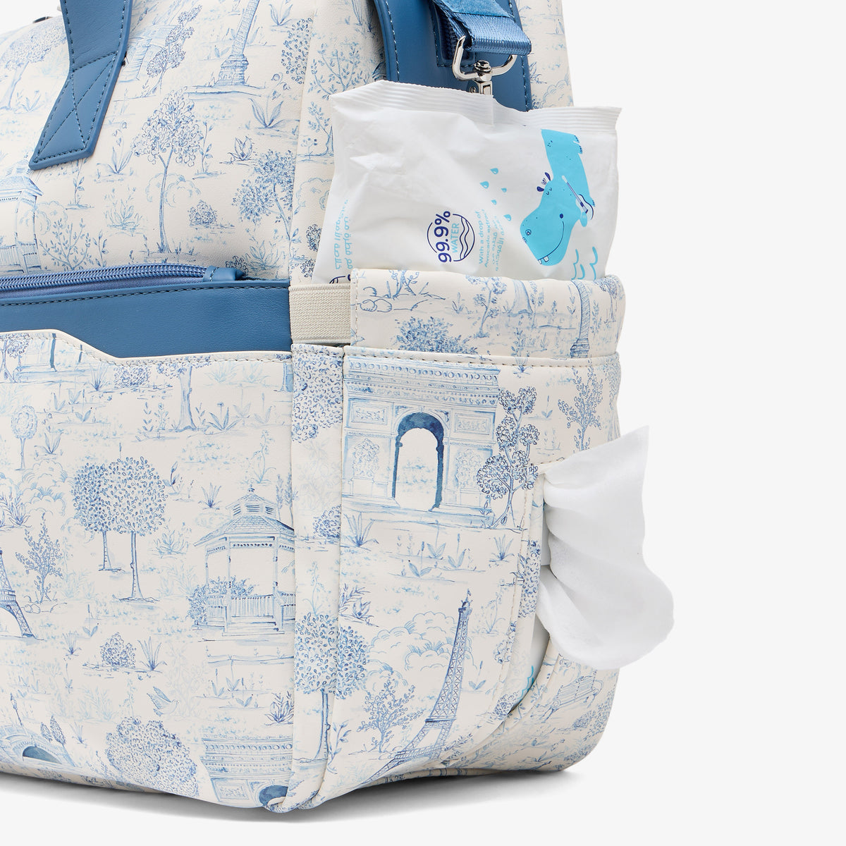 Giggles Diaper Bag with Paris Print