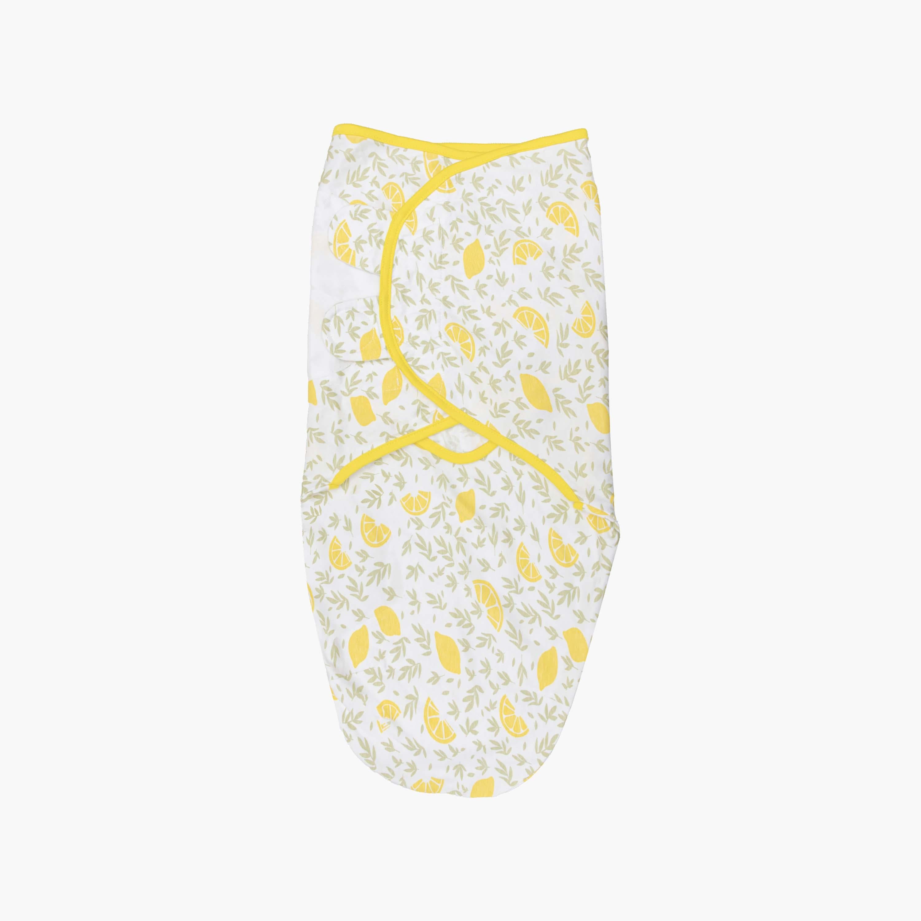 Moon Organic Breathable Swaddle Wrap - Lemon - HomeBabyNurseryBlankets &amp; SwaddlesSwaddles &amp; Sleeping Bags