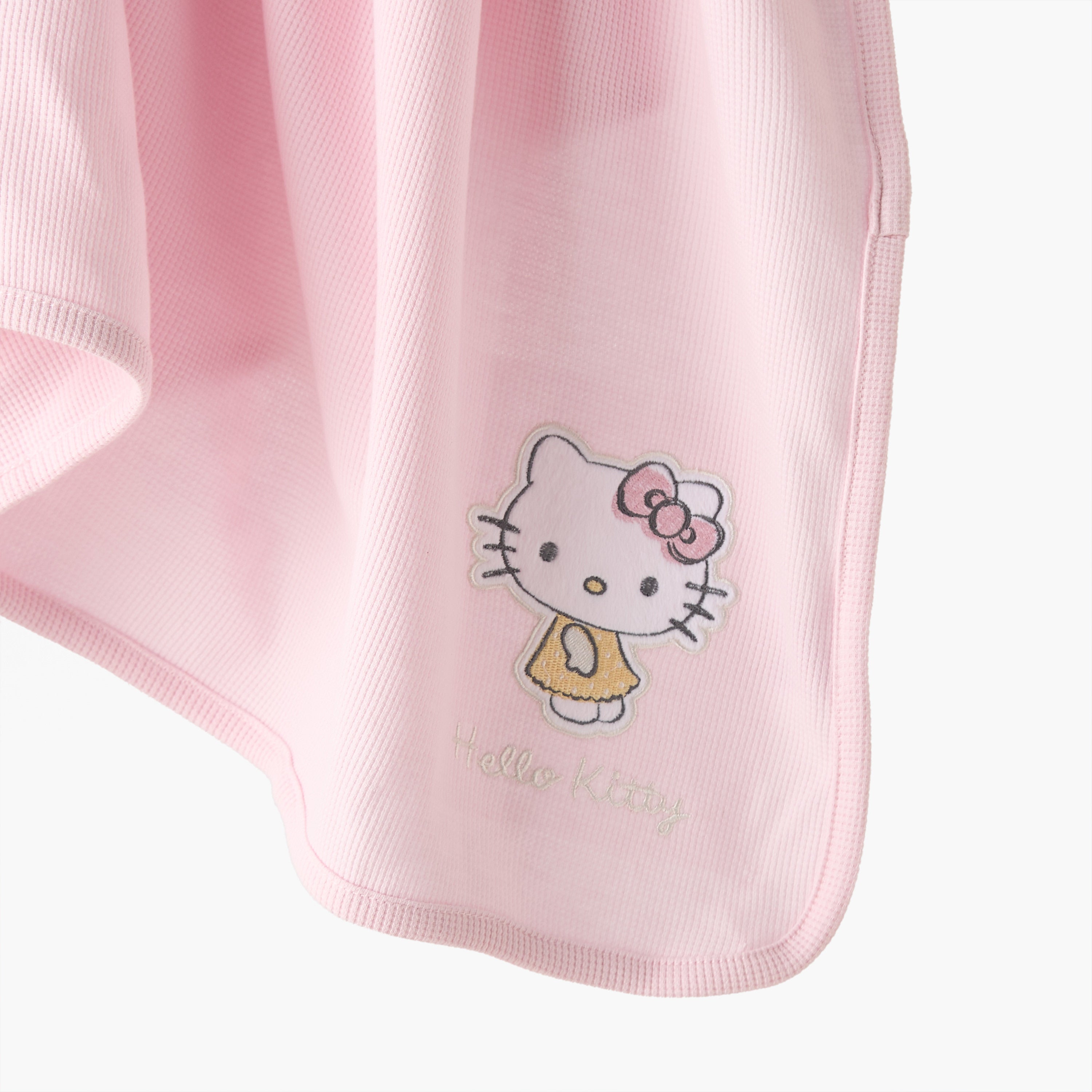 Sanrio Waffle Texture Hello Kitty Print Receiving Blanket - Pack of 2