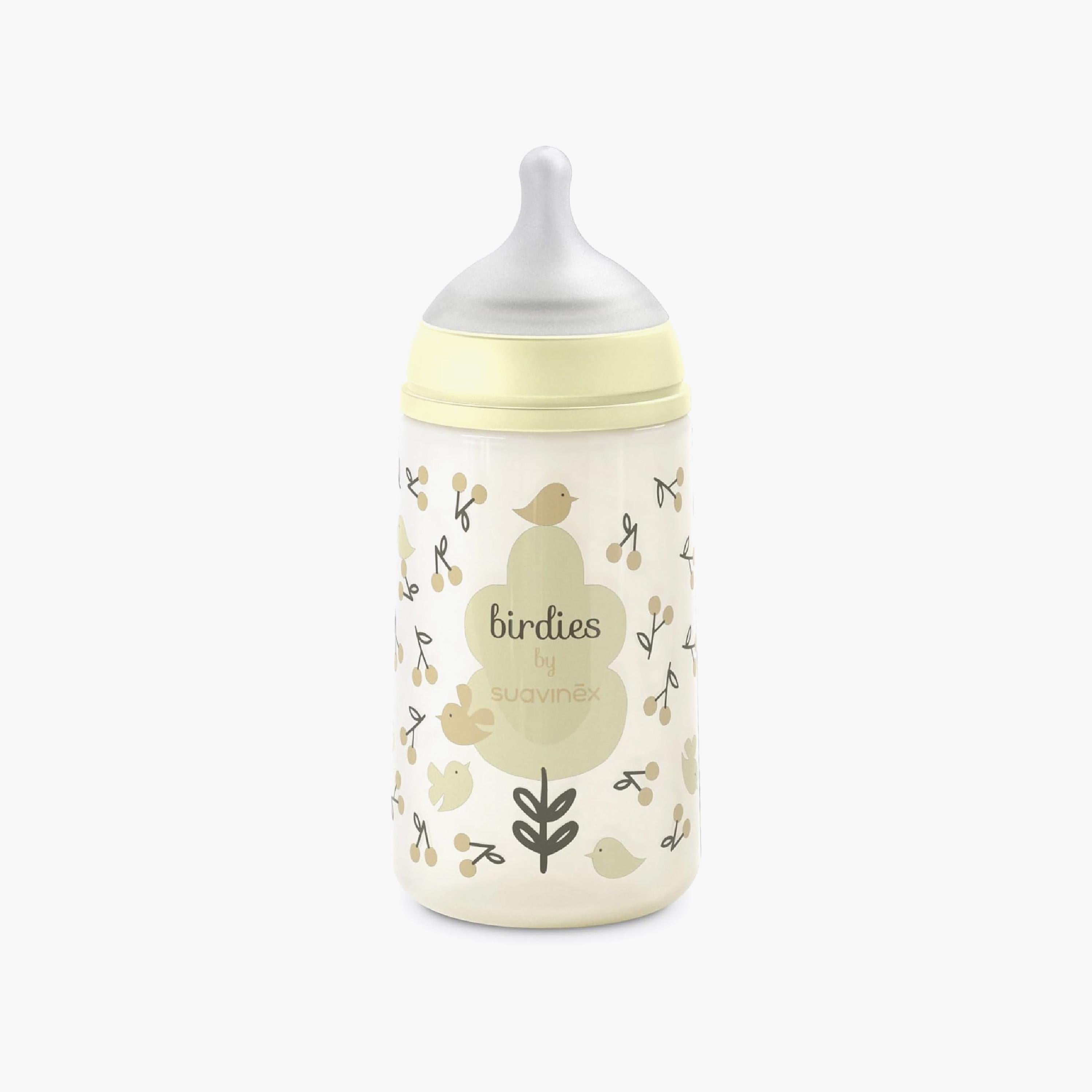Suavinex Birdie Anti-Colic Silicone Teat Feeding Bottle - 270 ml - HomeBabyFeedingFeeding BottlesBottles &amp; Teats
