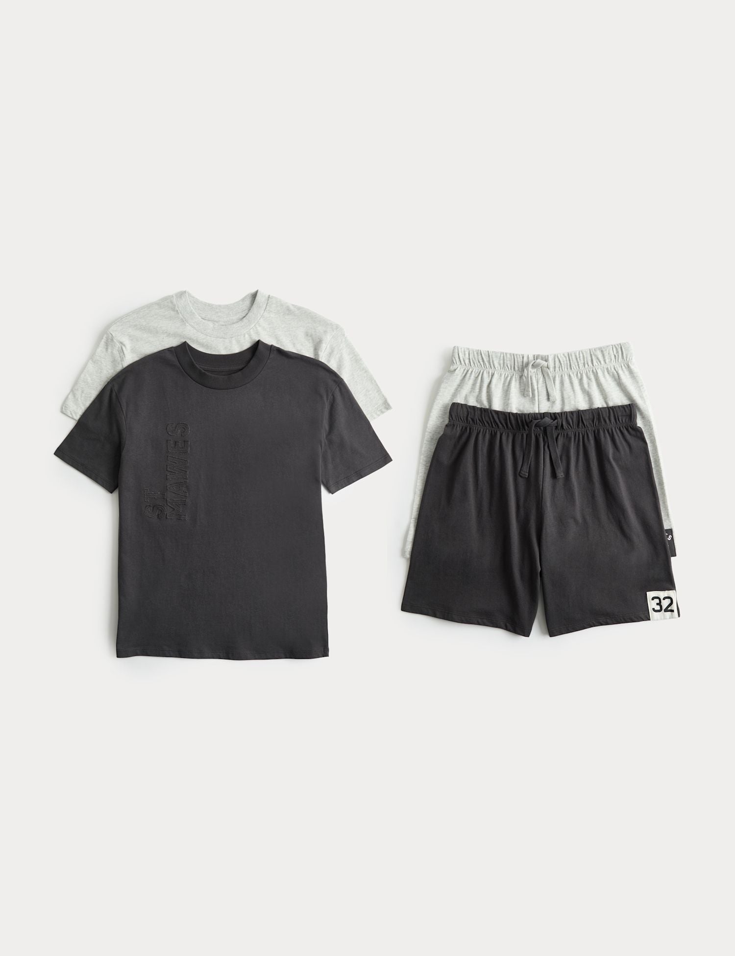 Kids 2 Pack Pure Cotton Pyjama Sets (6-16 Yrs)