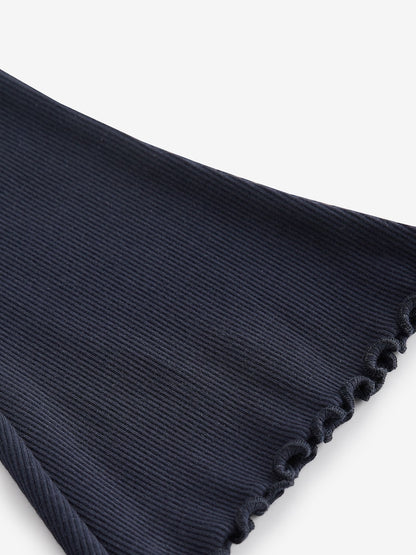 Navy Rib Flare Leggings (3mths-7yrs) - Size 3-6 Months (62-68cm)