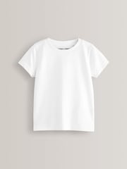 White 2 Pack Short Sleeve T-Shirts (3mths-7yrs) - Size 3-6 Months (62-68cm)