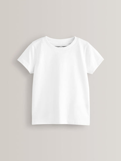 White 2 Pack Short Sleeve T-Shirts (3mths-7yrs) - Size 3-6 Months (62-68cm)