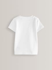 White 2 Pack Short Sleeve T-Shirts (3mths-7yrs) - Size 3-6 Months (62-68cm)