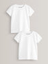White 2 Pack Short Sleeve T-Shirts (3mths-7yrs) - Size 3-6 Months (62-68cm) - Default 1