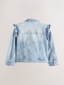 Mid Blue Denim Frill Jacket (3mths-7yrs) - Size 3-6 Months (62-68cm)