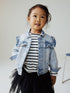 Mid Blue Denim Frill Jacket (3mths-7yrs) - Size 3-6 Months (62-68cm) - Default 1