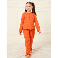 Styli Collared Button Down Shirt &amp; Pyjama Set-undefined-image-1