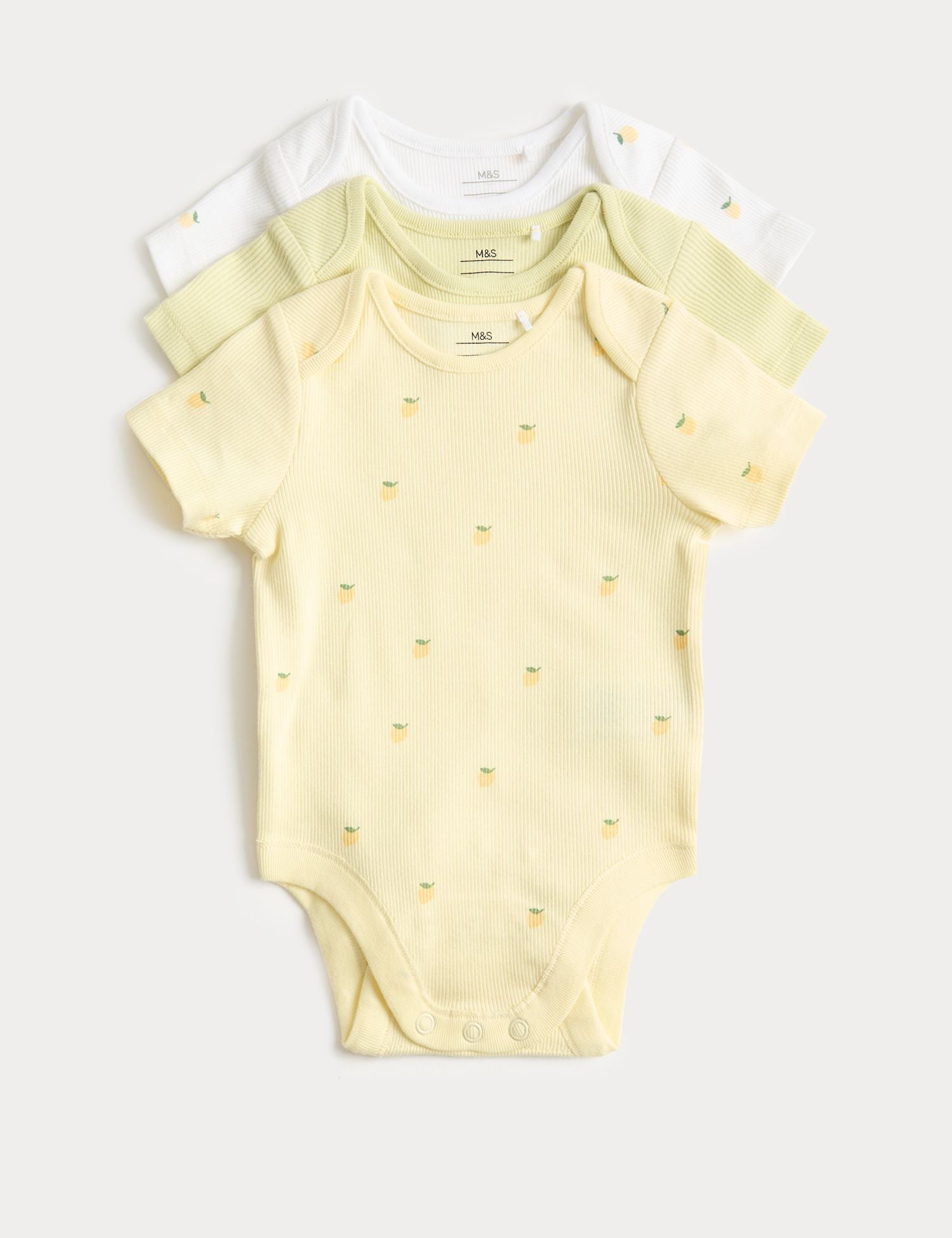 3 Pack Cotton Rich Bodysuits (6&amp;