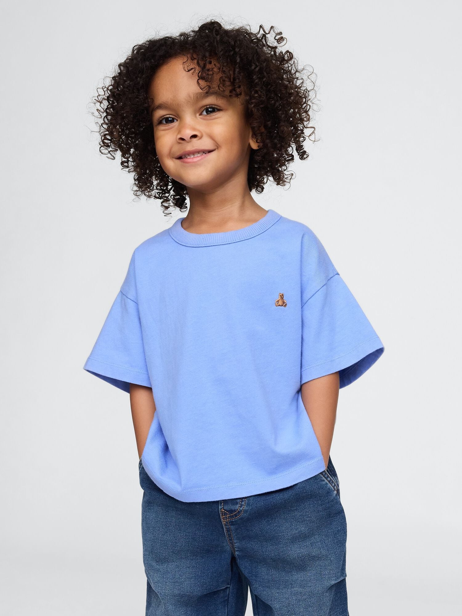 Baby &amp; Toddler Oversized T-Shirt - SHIRTING BLUE / 12-18M