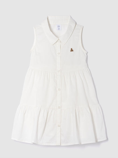 Baby &amp; Toddler Tiered Shirtdress - NEW OFF WHITE / 12-18M