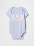 Baby Gap Logo Bodysuit - JET STREAM BLUE 337 / 12-18M