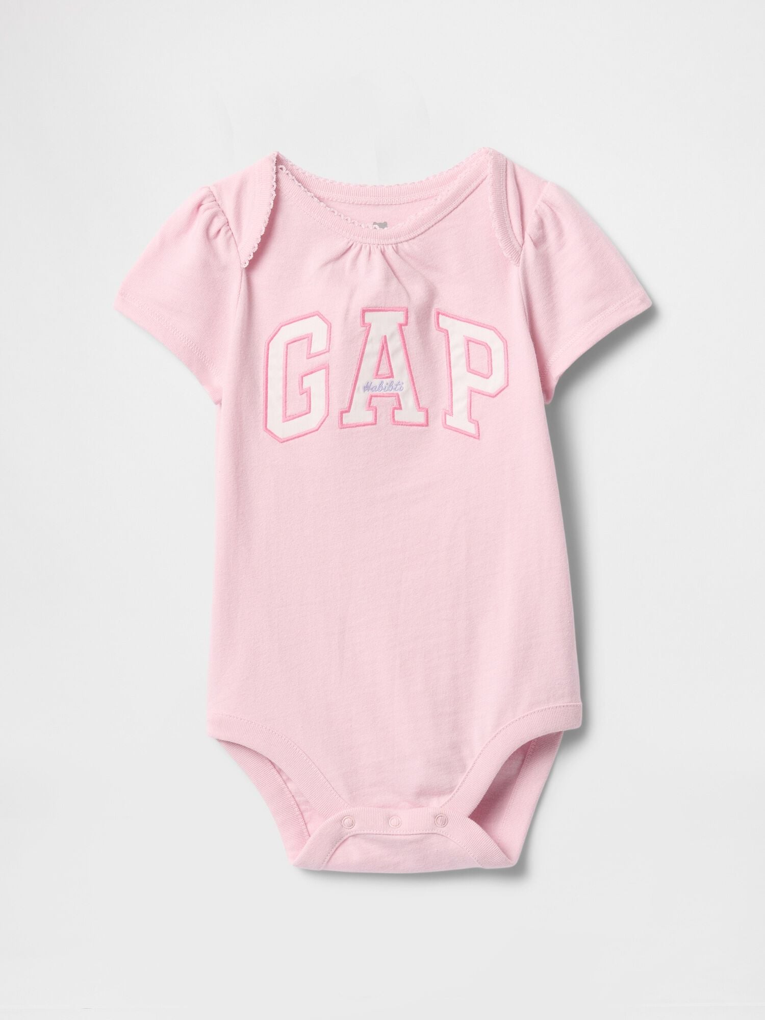 Baby Gap Logo Bodysuit - ROSE MIST / 12-18M