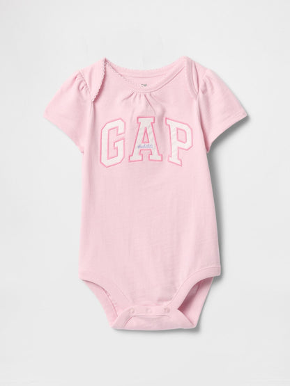 Baby Gap Logo Bodysuit - ROSE MIST / 12-18M