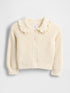 Baby & Toddler Collared Cardigan Sweater - IVORY FROST / 12-18M