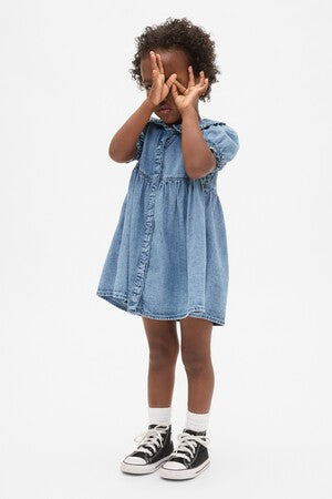 Baby &amp; Toddler Denim Ruffle Dress