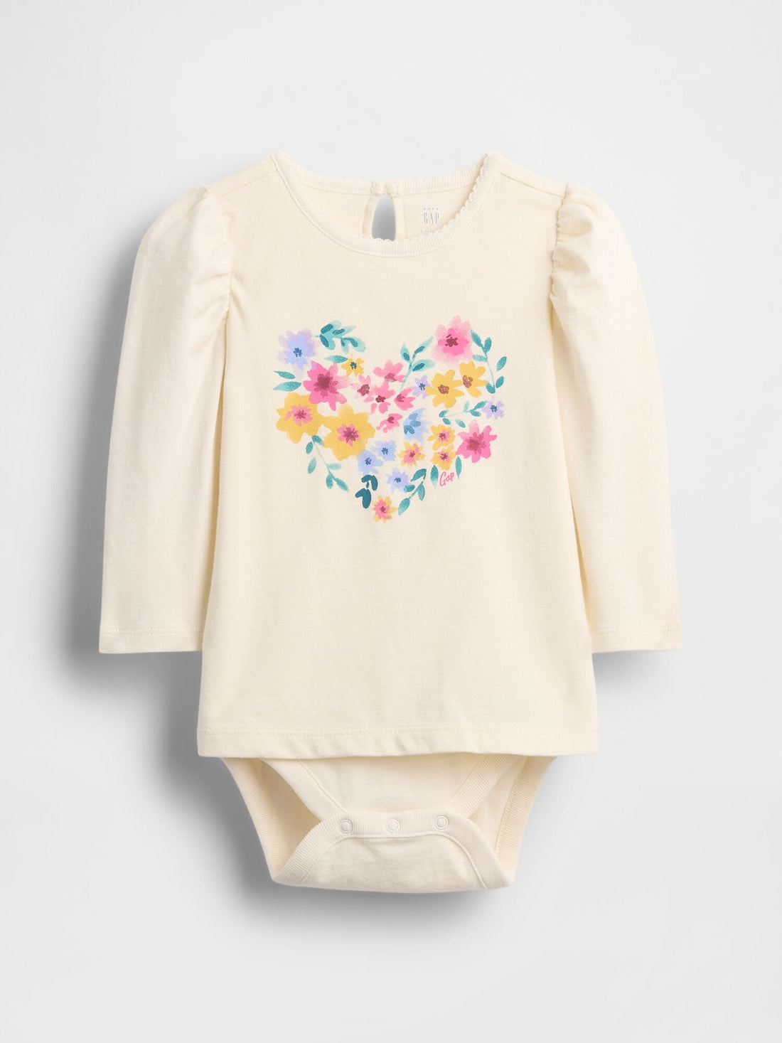 Baby Shirt Bodysuit - IVORY FROST FLORAL / 12-18M