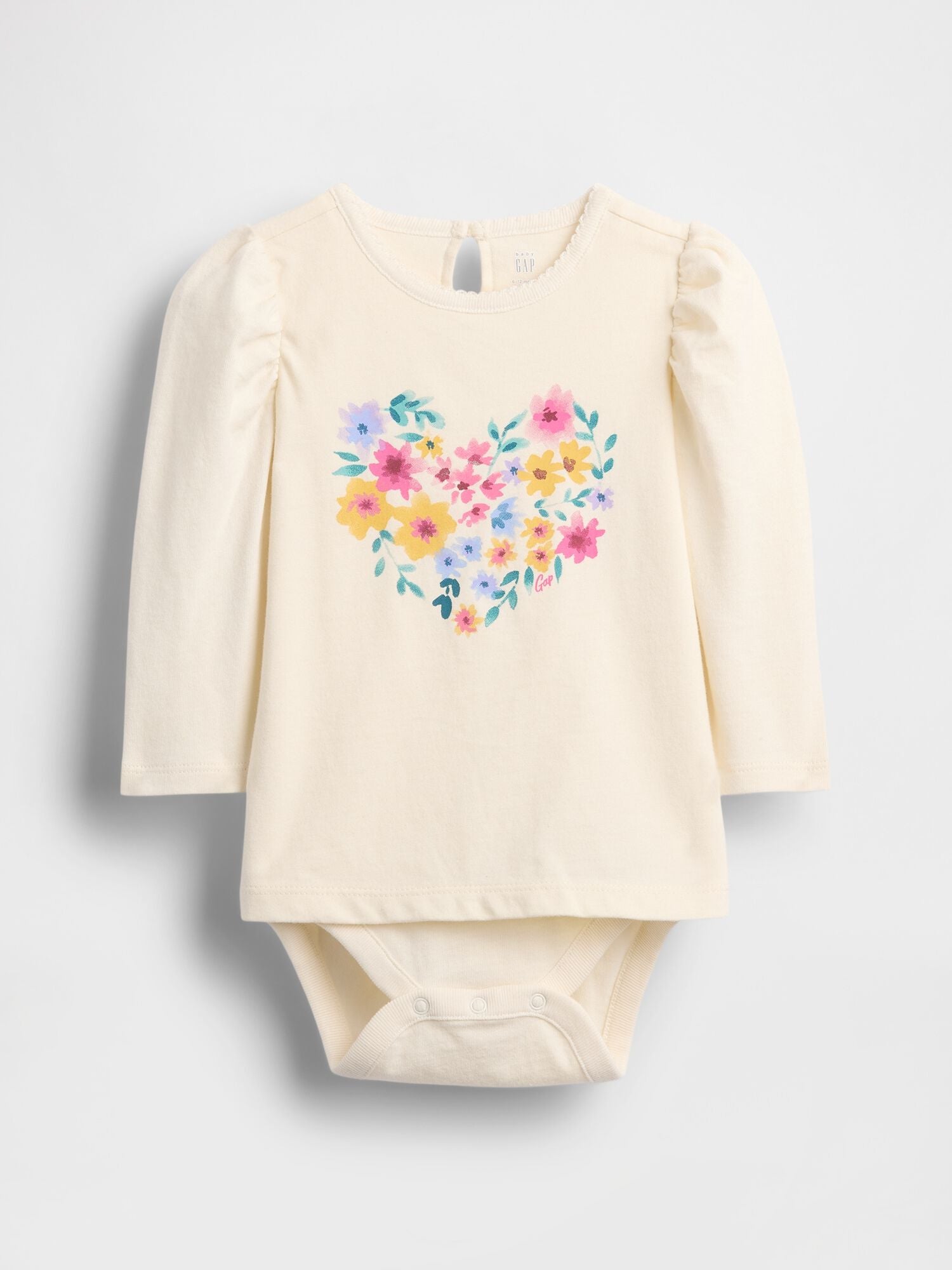 Baby Shirt Bodysuit - IVORY FROST FLORAL / 12-18M