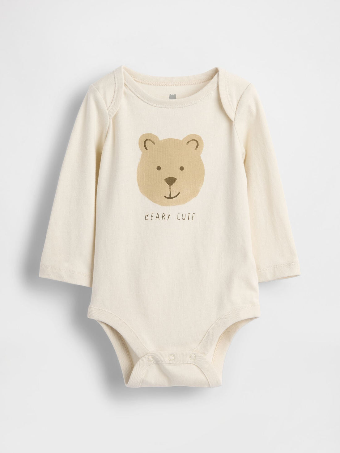 Baby First Favorites Organic Cotton Graphic Bodysuit - BEAR HEAD / 12-18M