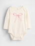 Baby First Favorites Organic Cotton Graphic Bodysuit - BOW PRINT / 12-18M