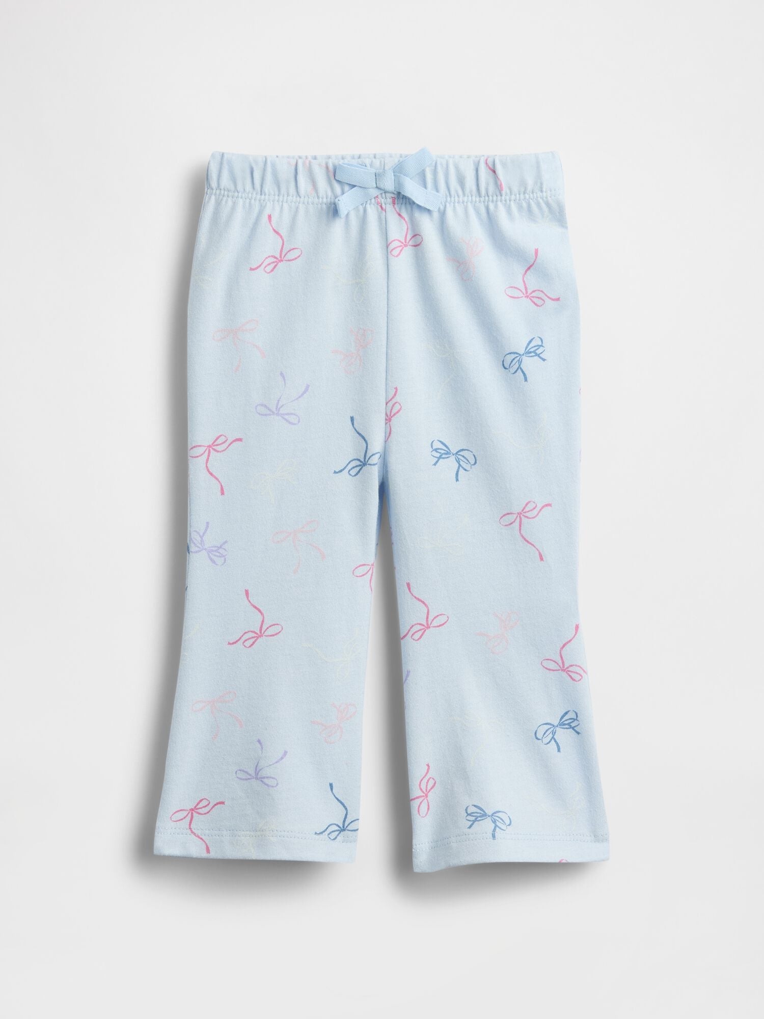 Baby First Favorites Organic Cotton Pull-On Pants - BOW PRINT / 12-18M