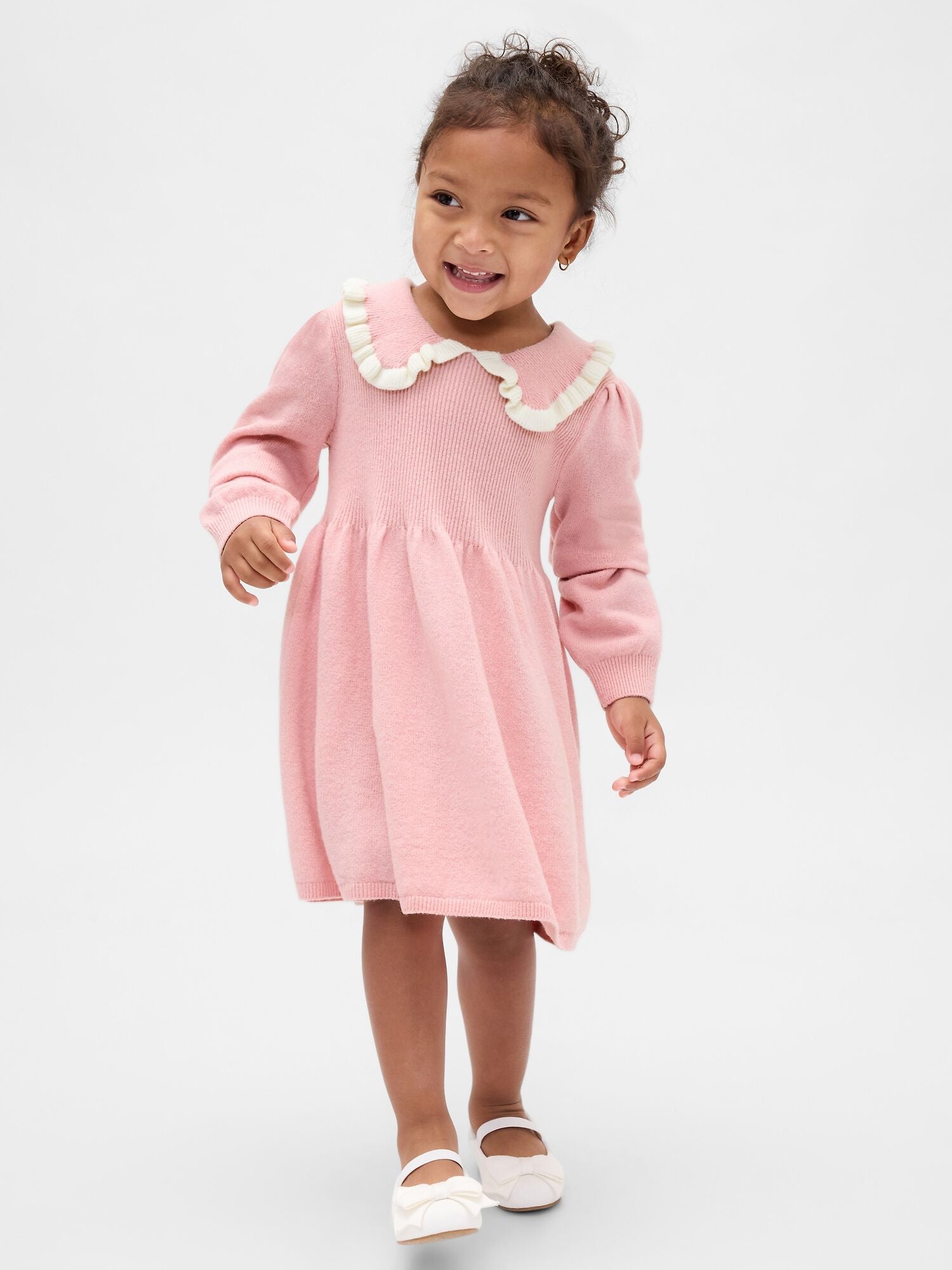 Baby &amp; Toddler CashSoft Sweater Dress - PURE PINK / 12-18M