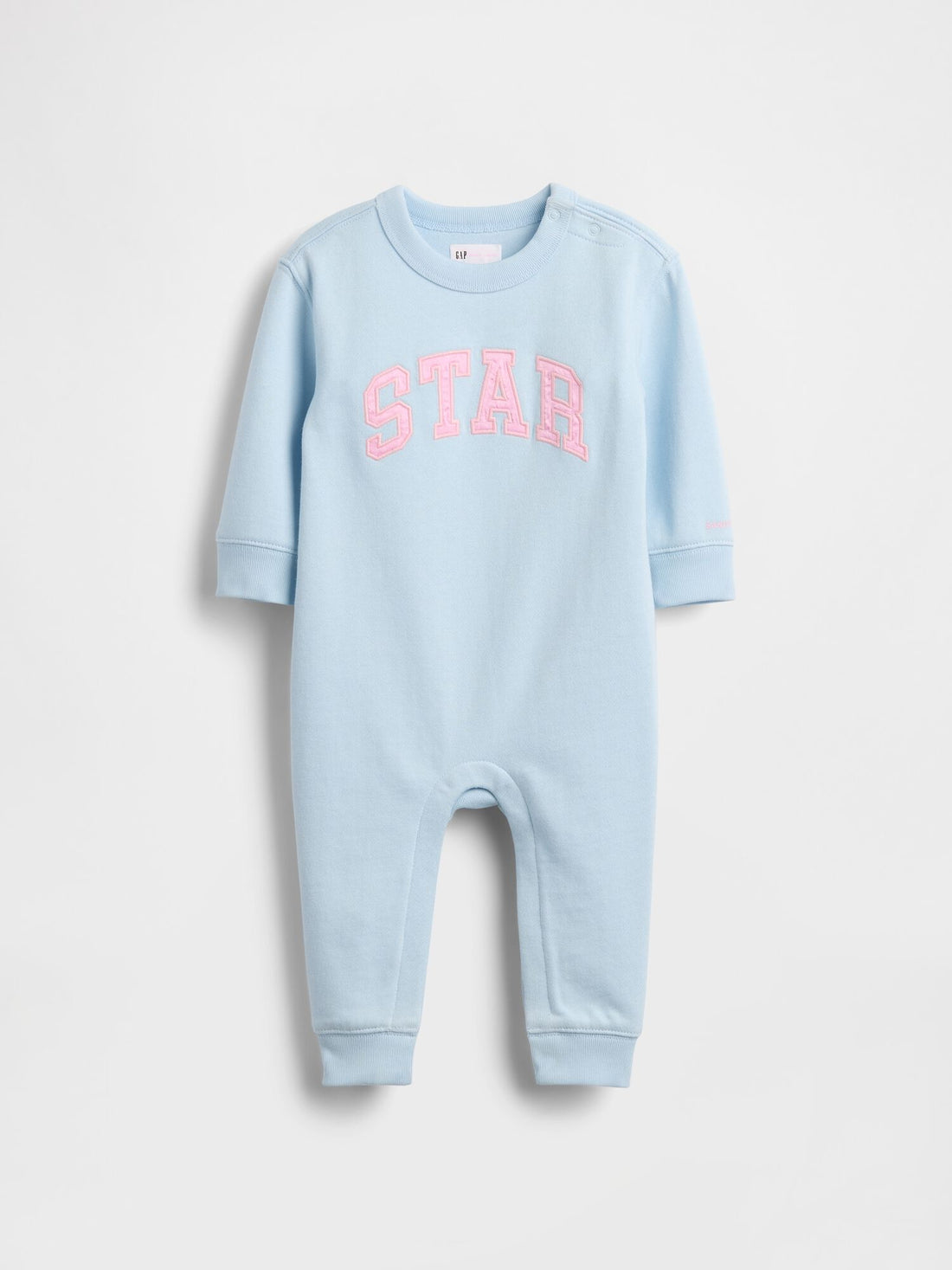 Gap × Sandy Liang Baby VintageSoft Logo One-Piece - HARBOR BLUE / 18-24M