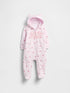 Baby Gap Logo One-Piece - PINK HEARTS 558 / 6-12M