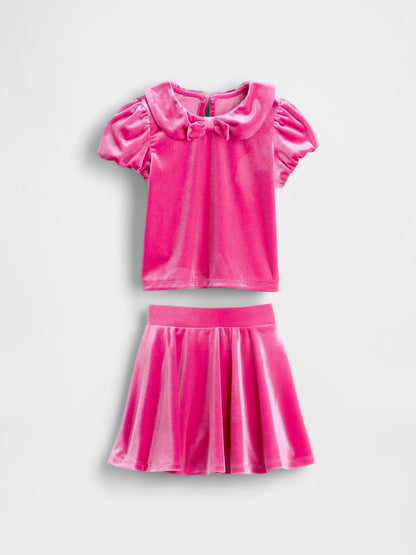 Baby &amp; Toddler Velour Bow Outfit Set