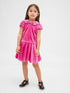 Baby & Toddler Velour Bow Outfit Set - BRIGHT FUCHSIA / 12-18M