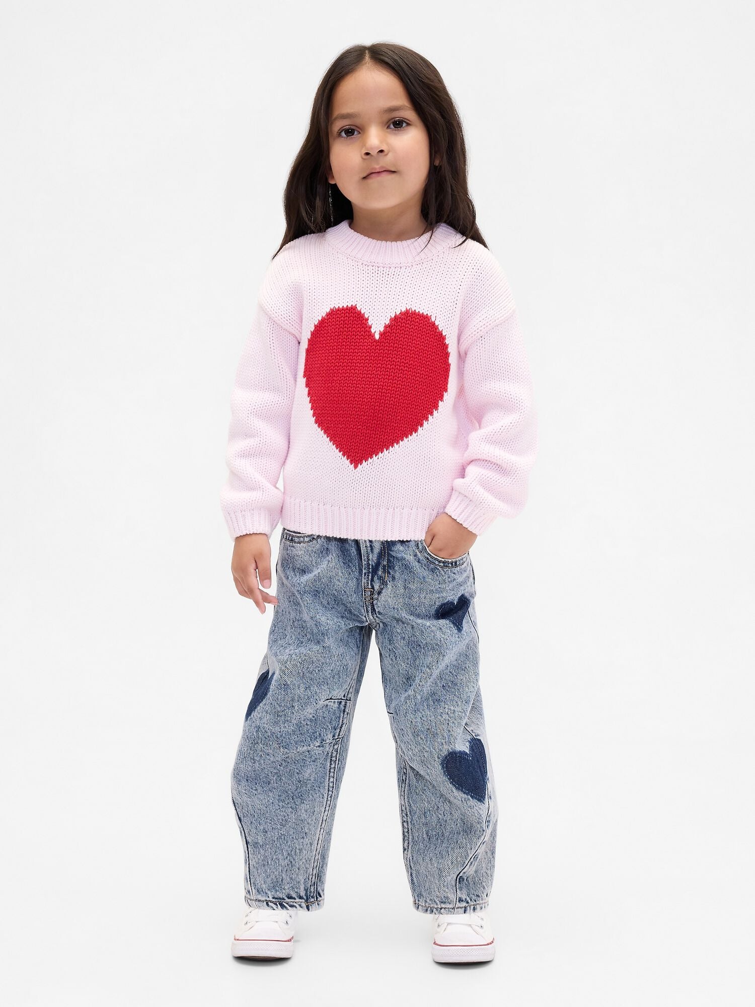 Baby &amp; Toddler Heart Horseshoe Jeans - MEDIUM WASH / 12-18M