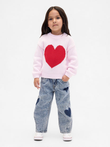 Baby &amp; Toddler Heart Horseshoe Jeans - MEDIUM WASH / 12-18M