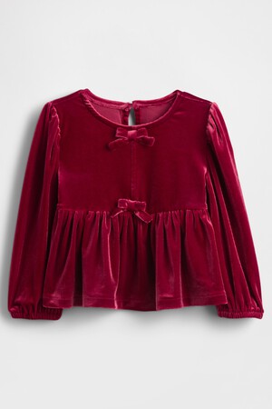 Baby &amp; Toddler Velour Bow Top